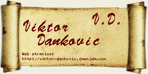 Viktor Danković vizit kartica